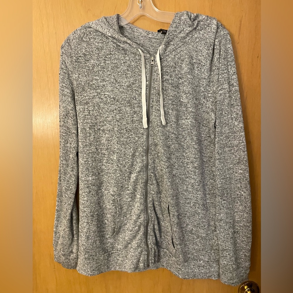 Mens light zip up hoody